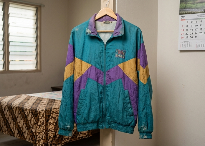 Vintage 1990s Nike Windbreaker Jacket Large Rare Colorblock